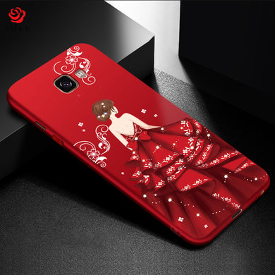 ASINA Fashionable Full Cover Case For Samsung Galaxy A5 2017 Case Luxury With Beautiful Dress Silicone Cover For Samsung A8 2018