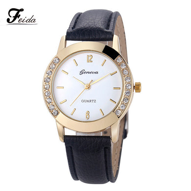 Luxury Diamond Leather Watch for Women