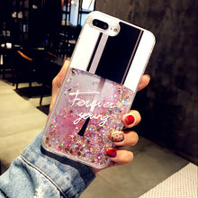 Fashion Bling Liquid Quicksand Cases For IPhone 6 6S Plus Case Nail polish Back Cover For Iphone 7 Coque For Iphone X 7 8 Plus