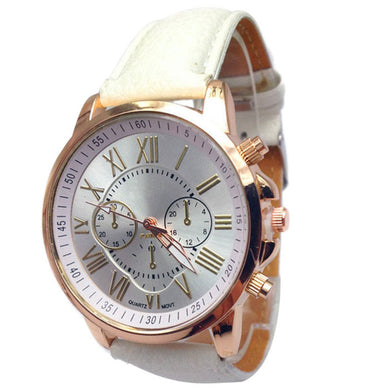 Women  Fashion Leather Quartz Watch