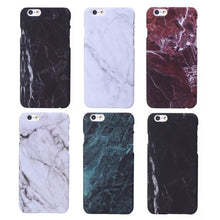For iPhone 6 6S 7 8 Plus X 5 5s 5SE Cases New Marble Stone Image Pattern Printing Phone Case Cover for iPhone 7 Hard Plastic