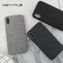 Heyytle Plush Fabrics Phone Case For Apple iPhone X 8 7 6S 6 Plus Warm Plush Fashion Capa Soft Color Back Cover Cases