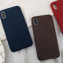 Heyytle Plush Fabrics Phone Case For Apple iPhone X 8 7 6S 6 Plus Warm Plush Fashion Capa Soft Color Back Cover Cases