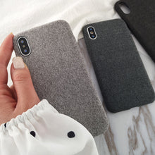 Heyytle Plush Fabrics Phone Case For Apple iPhone X 8 7 6S 6 Plus Warm Plush Fashion Capa Soft Color Back Cover Cases