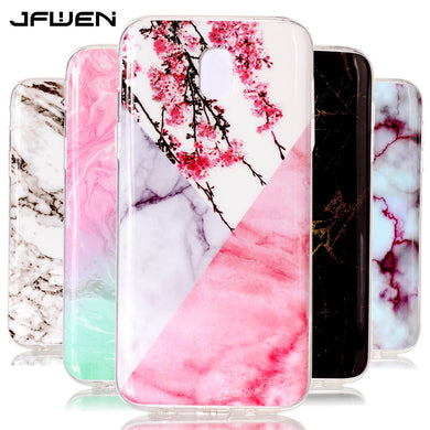 JFWEN Soft TPU Case For Samsung Galaxy J5 2017 Case Silicon Luxury Marble Granite Stone Cover For Samsung J5 2017 J530 Case Capa