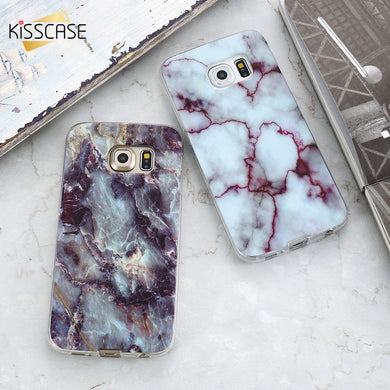 KISSCASE Marble Case For Samsung Galaxy S8 Note 8 Cases For Samsung A5 2017 J5 J3 2016 S6 S7 Soft TPU Mobile Phone Cover Coque