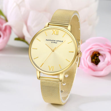 Ladies fashion Gold wrist watches