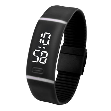 Men Sports Rubber LED Bracelet Digital Wrist Watch