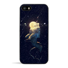 Starry space universe  Relief phone Cases For iphone X 8 8Plus 7 7Plus  6 6SPlus 5S SE Case Black plastic hard shell Case  back