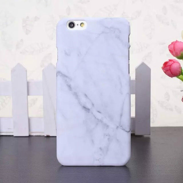 For iPhone 6 6S 7 8 Plus X 5 5s 5SE Cases New Marble Stone Image Pattern Printing Phone Case Cover for iPhone 7 Hard Plastic
