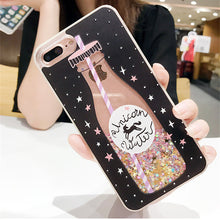 Fashion Bling Liquid Quicksand Cases For IPhone 6 6S Plus Case Nail polish Back Cover For Iphone 7 Coque For Iphone X 7 8 Plus
