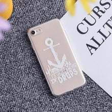 THREE-DIAO Fashion Letter Phone Case For iPhone X 5 5S SE 7 8 6 6s Plus 4 4S Cute Funny Black White Letter soft TPU Cases