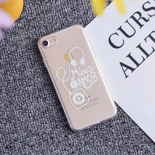 THREE-DIAO Fashion Letter Phone Case For iPhone X 5 5S SE 7 8 6 6s Plus 4 4S Cute Funny Black White Letter soft TPU Cases