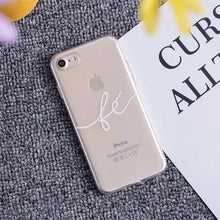 THREE-DIAO Fashion Letter Phone Case For iPhone X 5 5S SE 7 8 6 6s Plus 4 4S Cute Funny Black White Letter soft TPU Cases