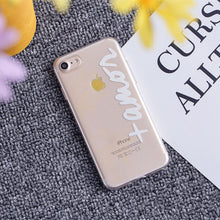 THREE-DIAO Fashion Letter Phone Case For iPhone X 5 5S SE 7 8 6 6s Plus 4 4S Cute Funny Black White Letter soft TPU Cases