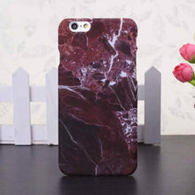 For iPhone 6 6S 7 8 Plus X 5 5s 5SE Cases New Marble Stone Image Pattern Printing Phone Case Cover for iPhone 7 Hard Plastic