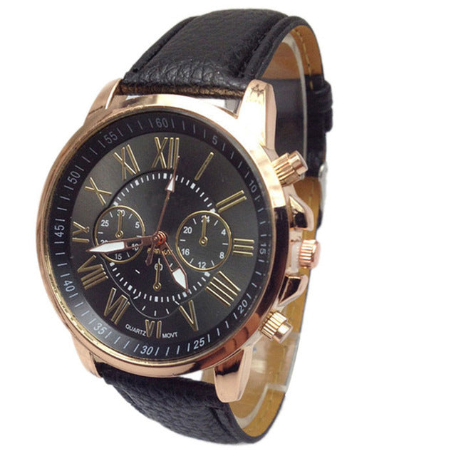 Women  Fashion Leather Quartz Watch