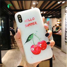 KIvaKI Fashion 3D print Fruit watermelon lemon Phone Case For iphone 7 Cases 6S 6 8 plus X Ultra Slim Soft TPU Colorful Cover
