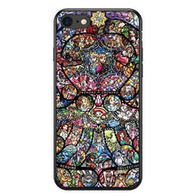 seracase  Cute Cartoon Case For iphone 5 5S SE 6 6S 7Plus 8 8Plus Transparent PC Ariel Little Mermaid Watercolor Case