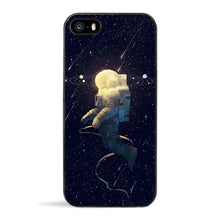 Starry space universe  Relief phone Cases For iphone X 8 8Plus 7 7Plus  6 6SPlus 5S SE Case Black plastic hard shell Case  back