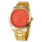 Fashion Man Women Gold Watch Crystal Stainless Steel Analog