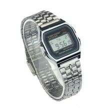 luxury Full Stainless Steel Vintage Digital Alarm Stopwatch