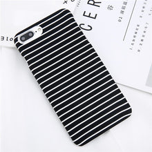 Lovebay Phone Case For iPhone 8 7 6 6s Plus 5 5s Fashion Black and White Stripes Hard Plastic Protect Cover Cases For iPhone 8