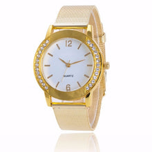 Luxury Women's Crystal Full Steel Gold Watch