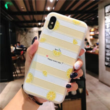 KIvaKI Fashion 3D print Fruit watermelon lemon Phone Case For iphone 7 Cases 6S 6 8 plus X Ultra Slim Soft TPU Colorful Cover