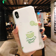 KIvaKI Fashion 3D print Fruit watermelon lemon Phone Case For iphone 7 Cases 6S 6 8 plus X Ultra Slim Soft TPU Colorful Cover