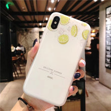 KIvaKI Fashion 3D print Fruit watermelon lemon Phone Case For iphone 7 Cases 6S 6 8 plus X Ultra Slim Soft TPU Colorful Cover