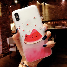KIvaKI Fashion 3D print Fruit watermelon lemon Phone Case For iphone 7 Cases 6S 6 8 plus X Ultra Slim Soft TPU Colorful Cover